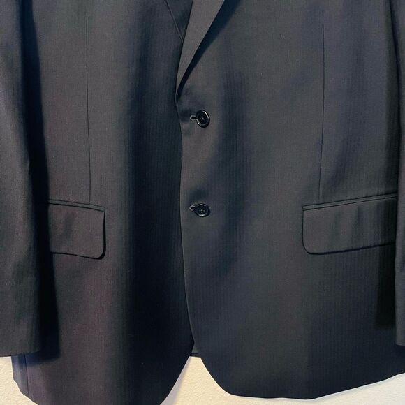 Brooks Brothers Black Wool Sport Coat Size 46R - Picture 5 of 12